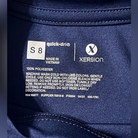 Xersion Quick-Dri Navy Blue Boy’s Shirt Size S8 NWOT - Picture 3 of 3